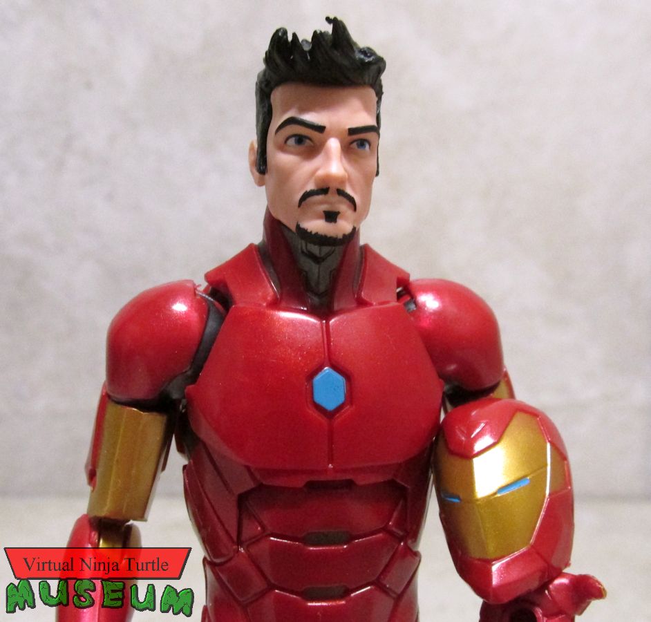 Invincible Iron Man unmasked close up
