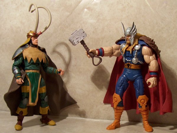 Thor facing Loki