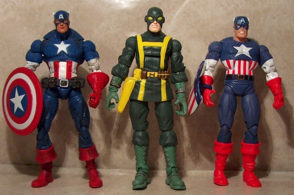 Captain America with Hydra Soldier