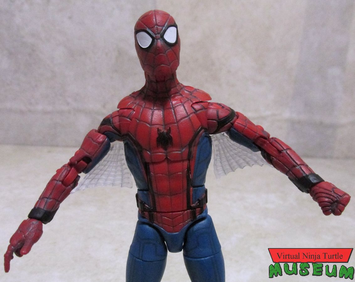 Homecoming Spider-Man with arm webbing