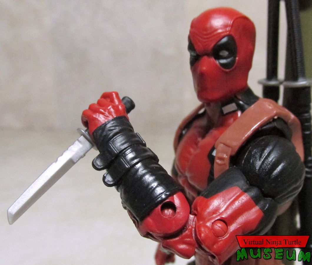 Deadpool with combat knife