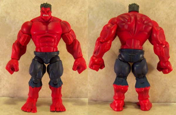 Red Hulk front and back