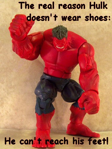 Red Hulk's articulation