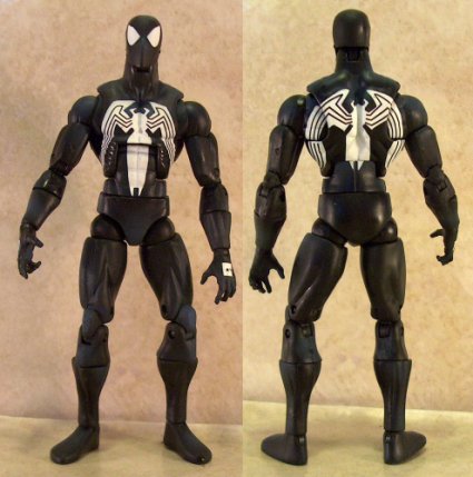 Black Costume Spider-man front and back