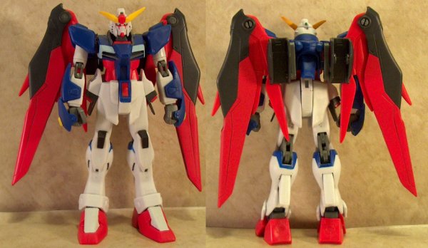 Destiny Gundam front and back