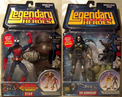 legendary comic book heroes action figures