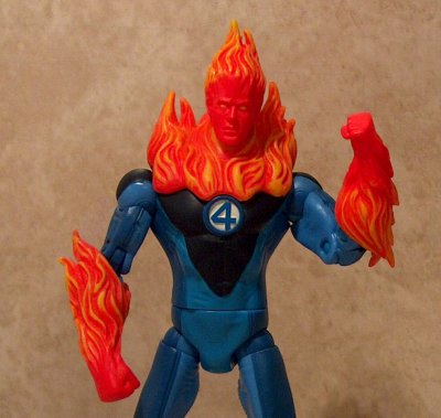 Johnny Storm flaming up