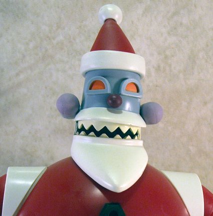 Robot Santa close up