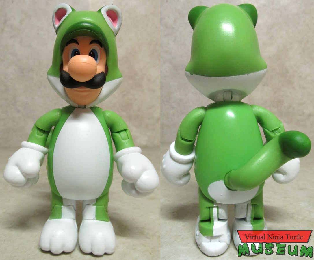 Cat Luigi front and back