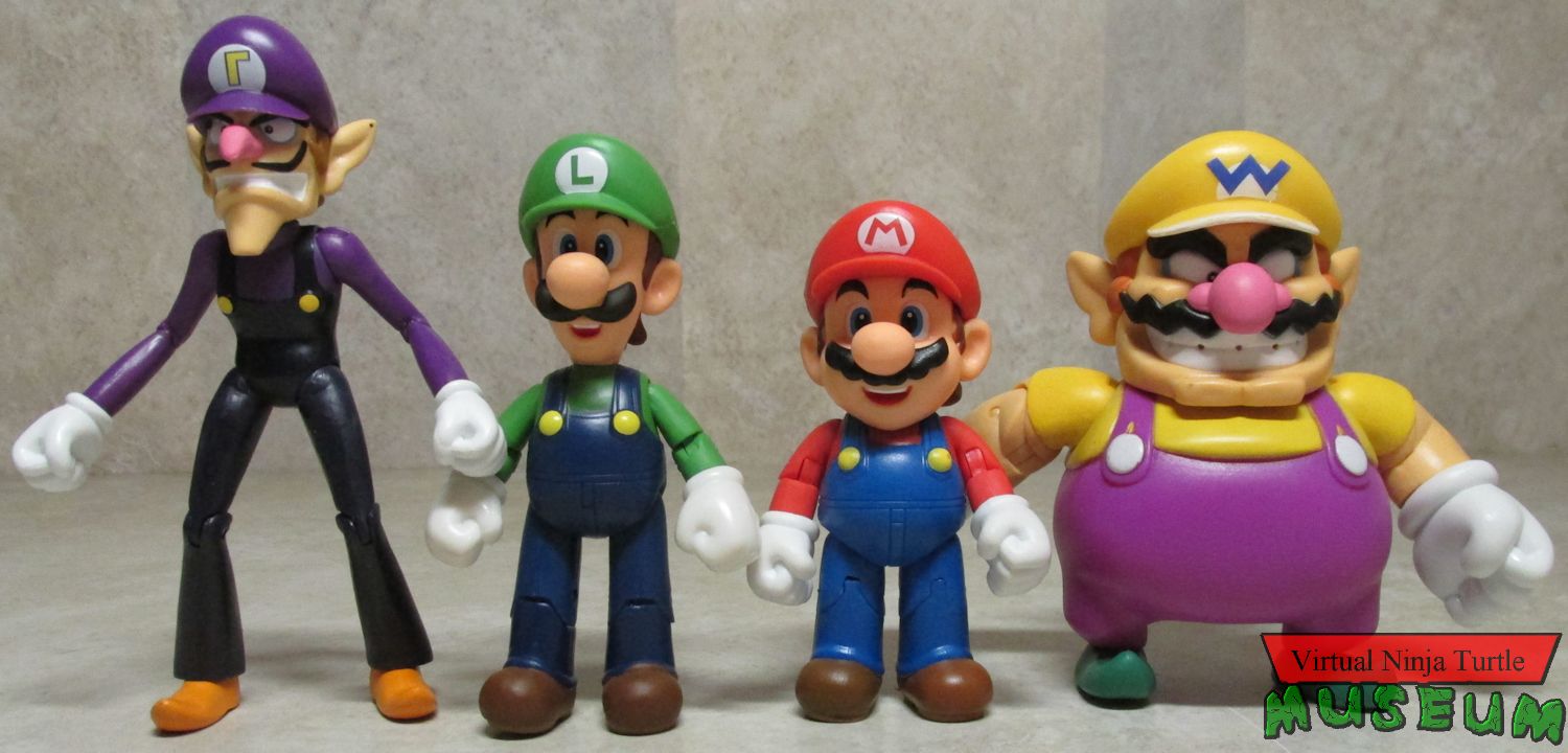 Waluigi, Wario, Mario and Luigi