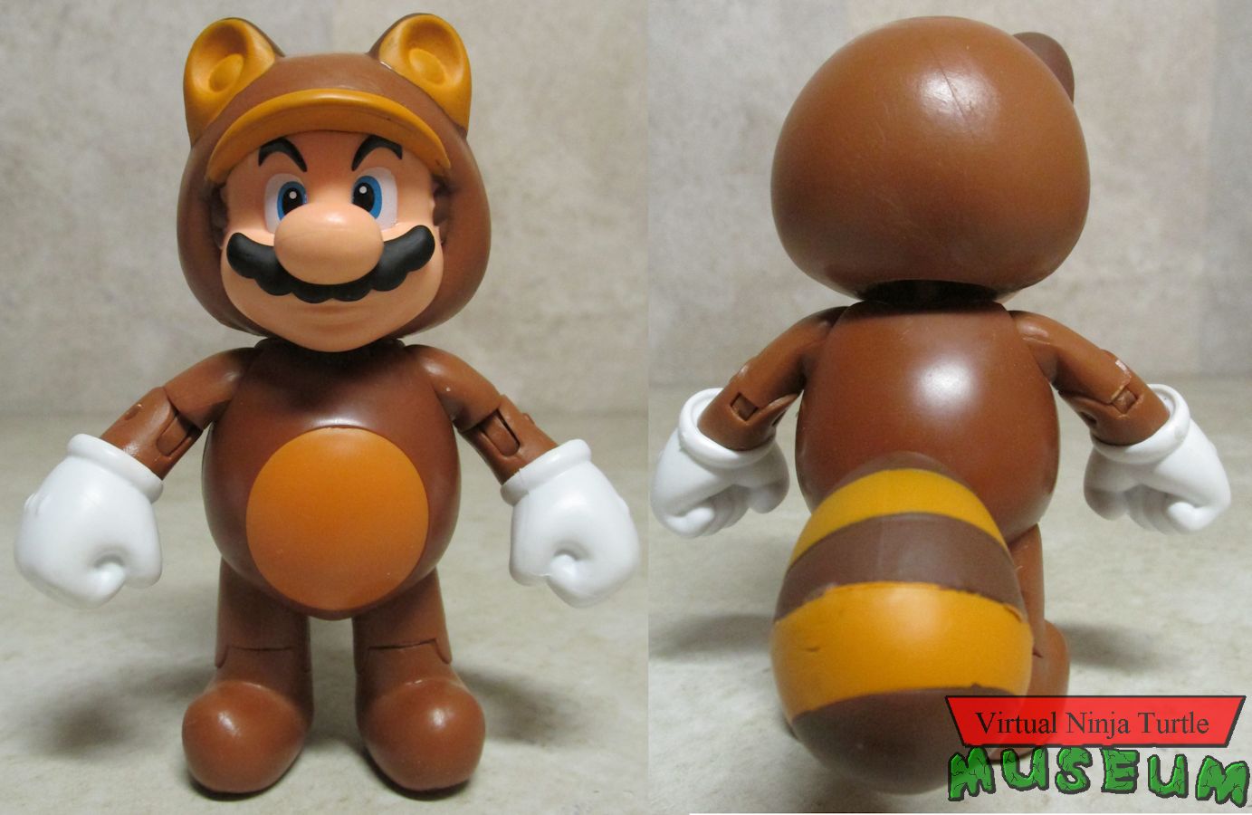 Tanooki Mario front and back
