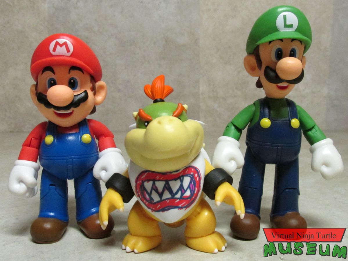 Bowser Jr with Mario and luigi
