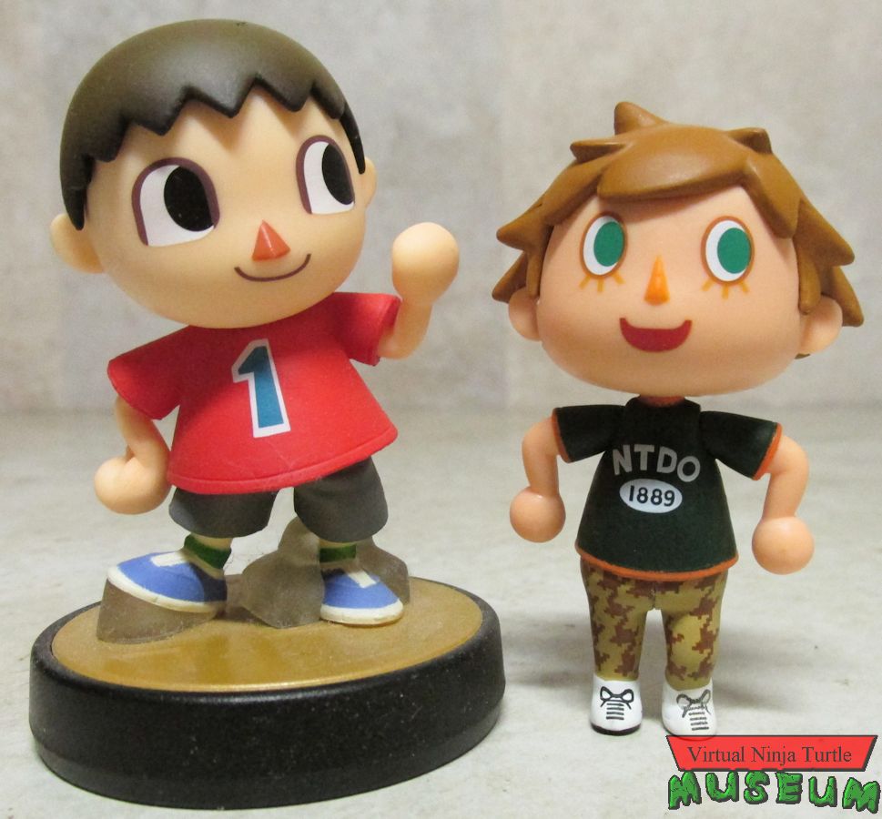 Villager with Amiibo