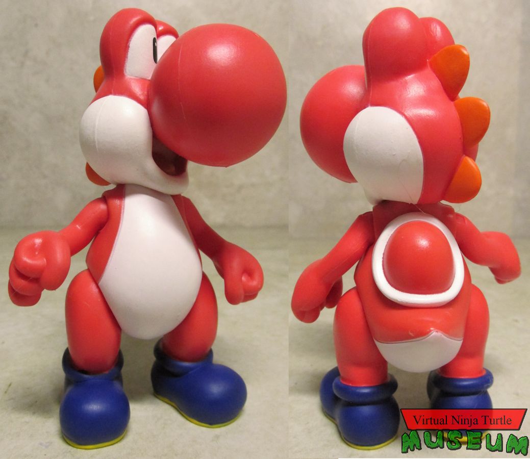 Red Yoshi front and back