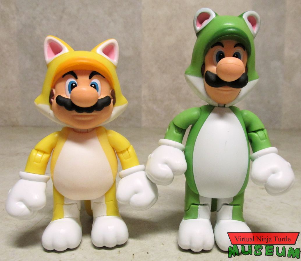 Cat Mario and Cat Luigi