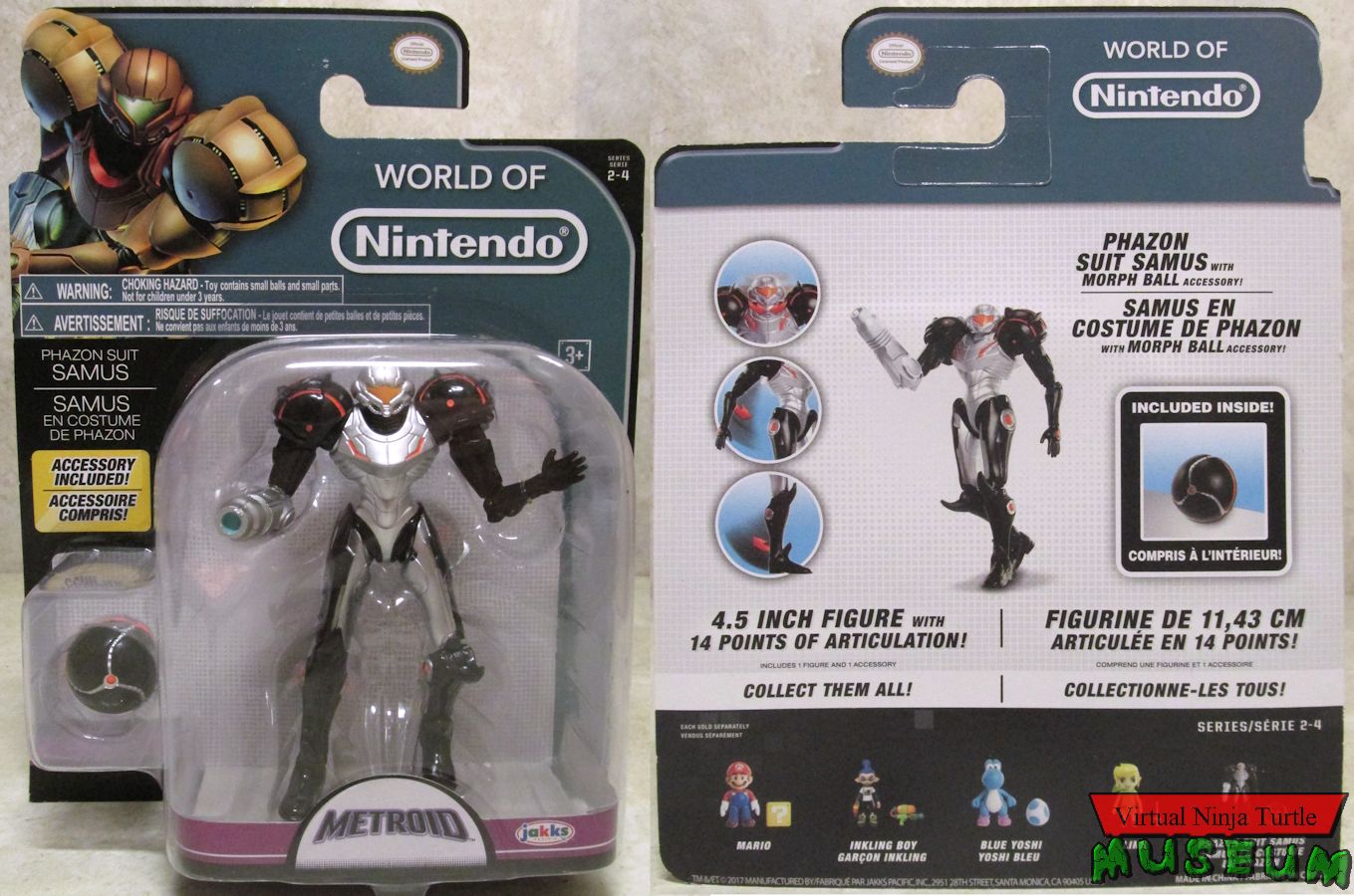 Phazon Suit Samus packaging front and back