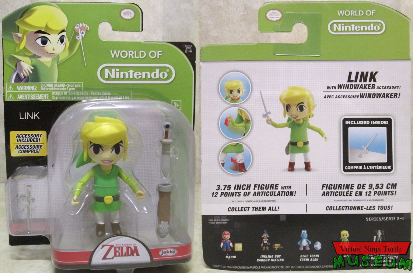 Toon Link packaging front and back