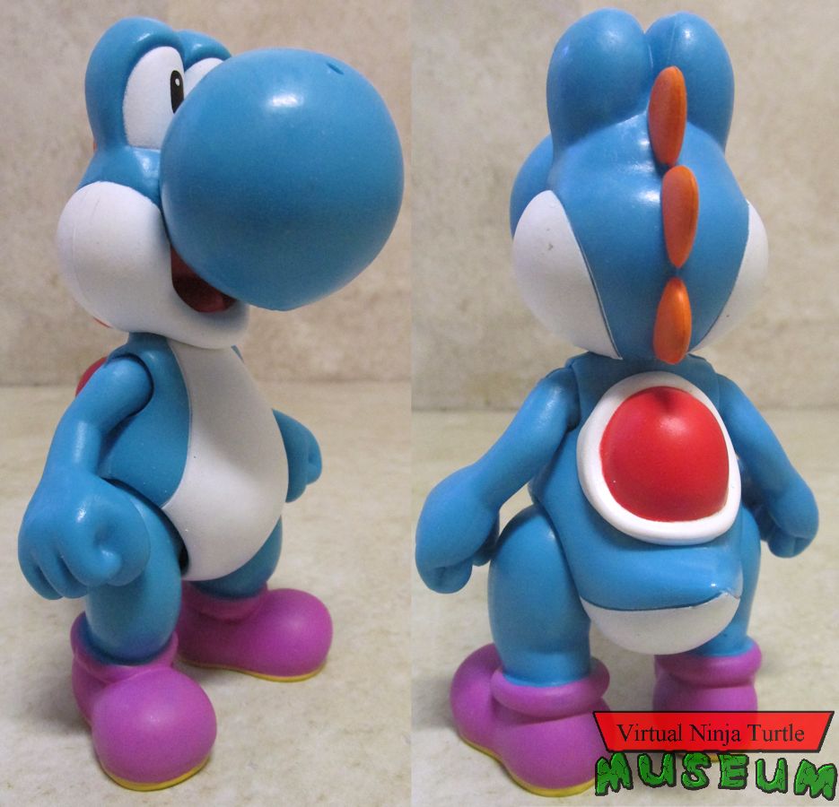 blue Yoshi front and back