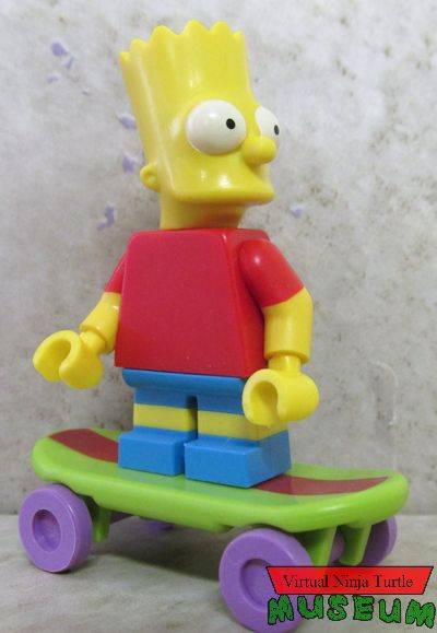 Lego Bart on skateboard