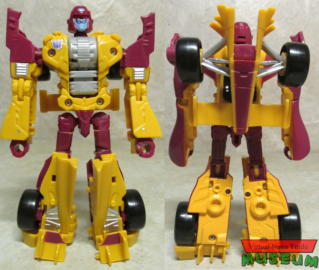 Dragstrip robot mode front and back