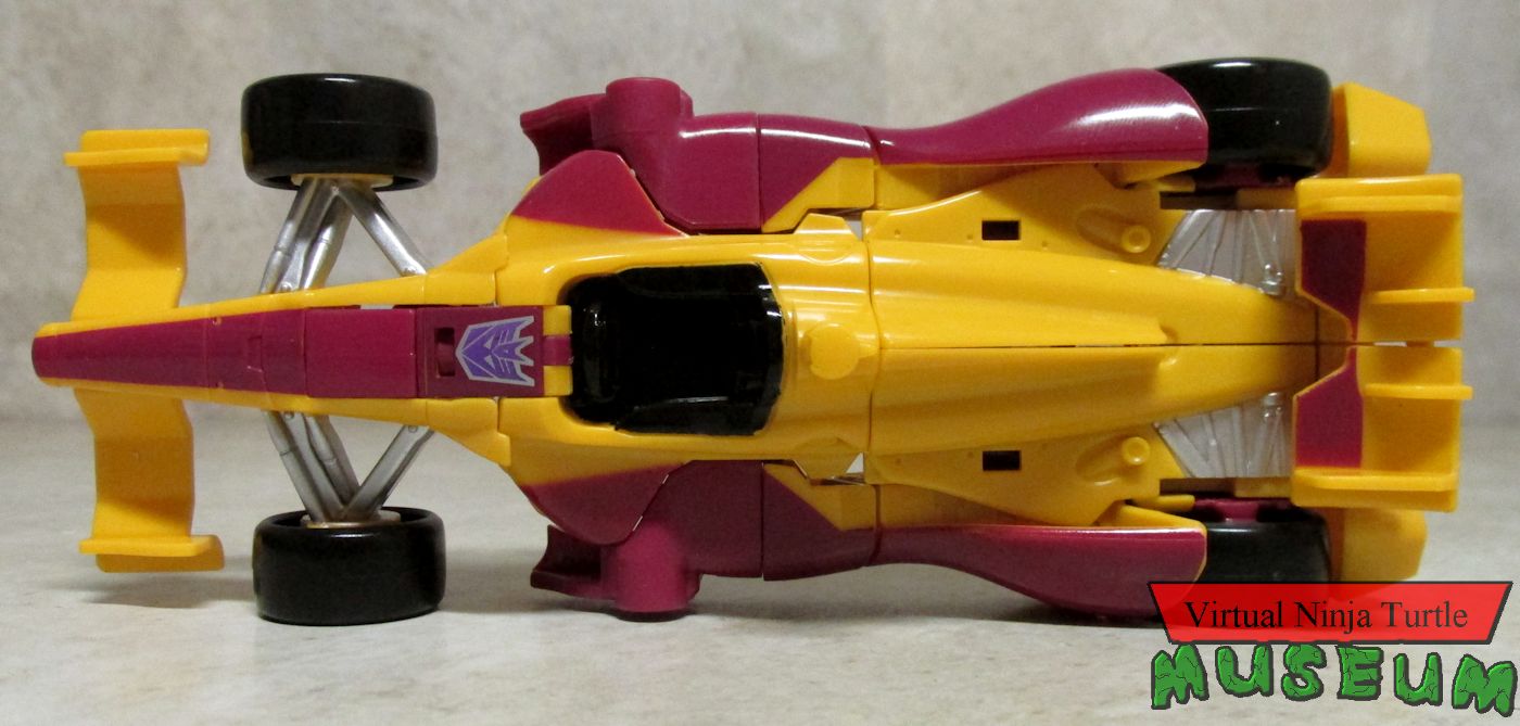 Dragstrip vehicle mode top view