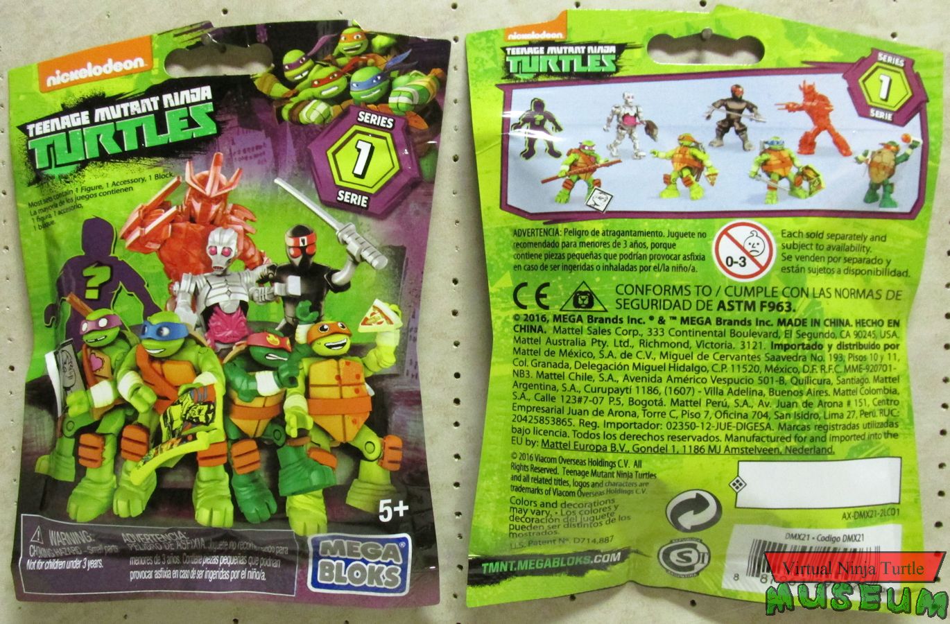 2012 Playmates TMNT Teenage Mutant Ninja Turtles Classic Collection Set Of  4 with 6 Mousers (1A)