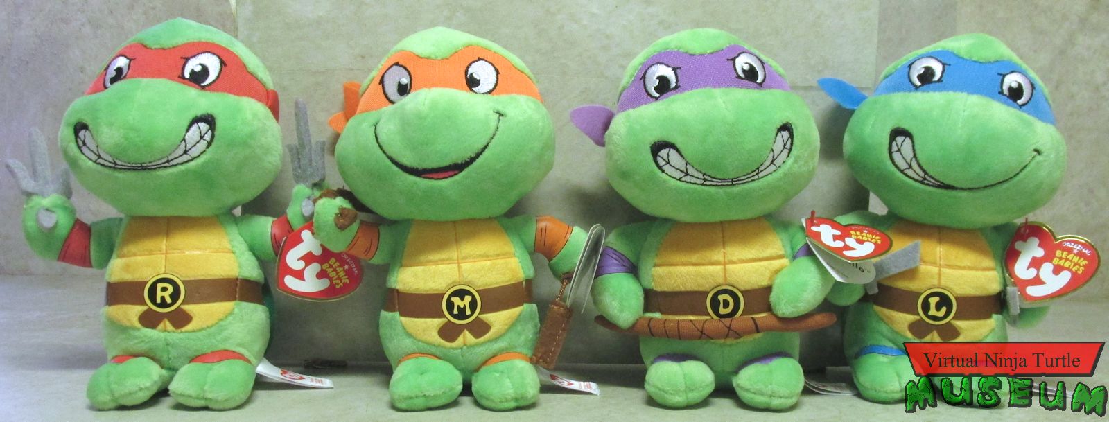 ty beanie babies ninja turtles