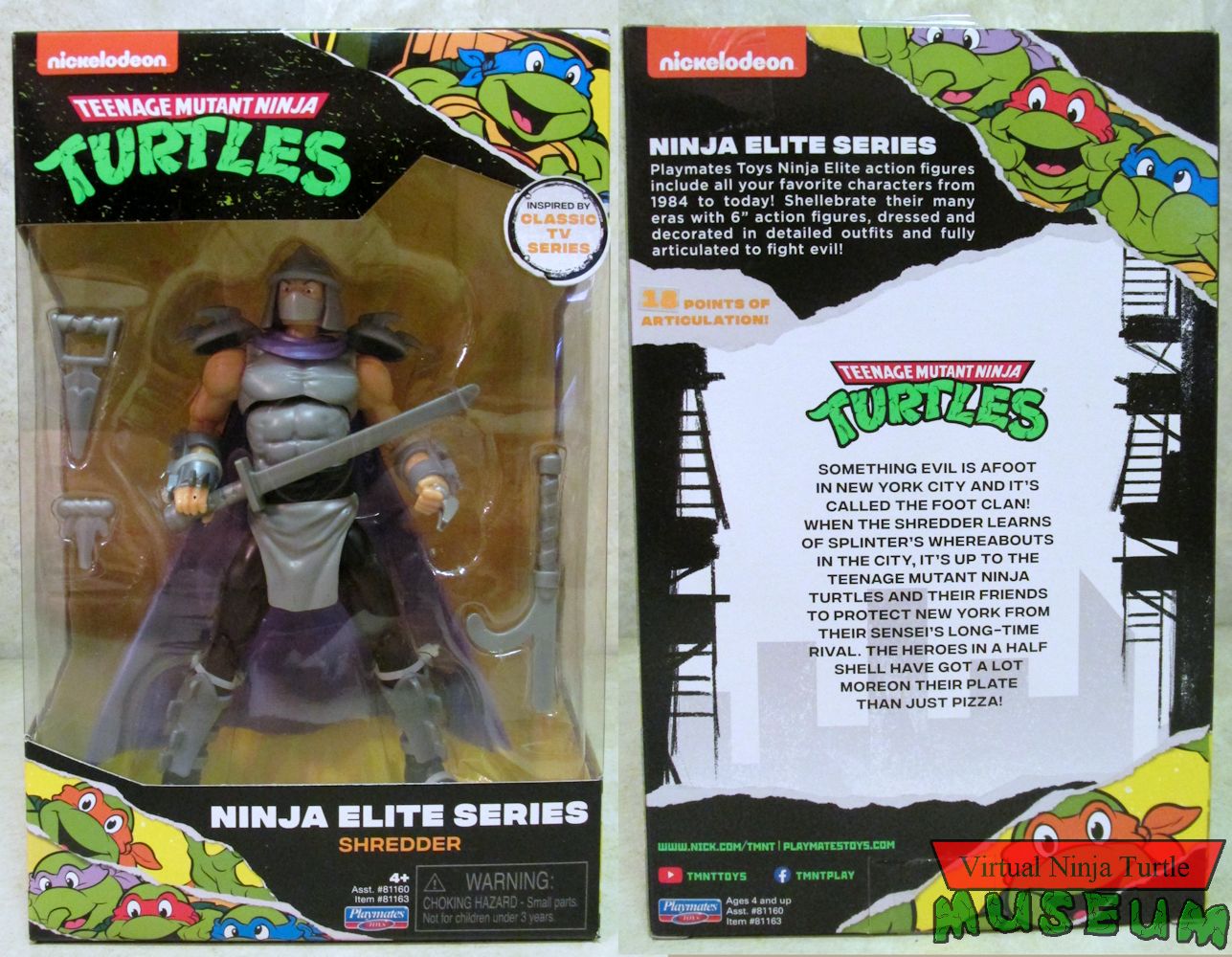 Teenage Mutant Ninja Turtles Ninja Elite 6 Shredder Figure