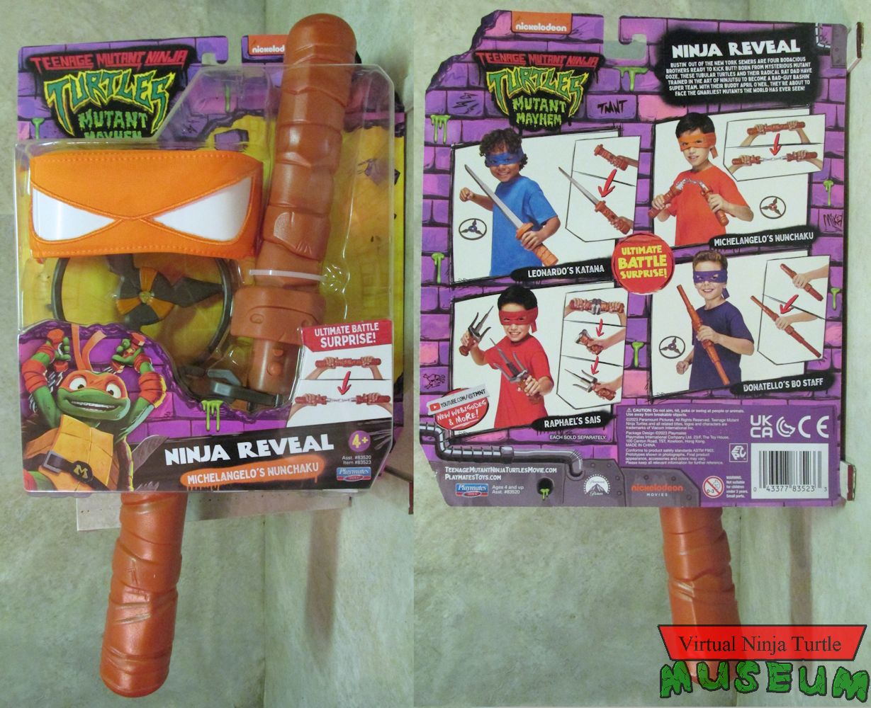 Ninja Reveal Michelangelo's Nunchaku Role Play Set set