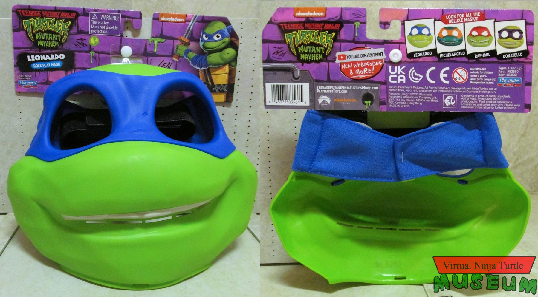 Leonardo Mask front and back